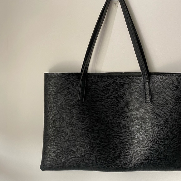 Vince Camuto Vegan Leather Tote - Black and Grey - Picture 9 of 13